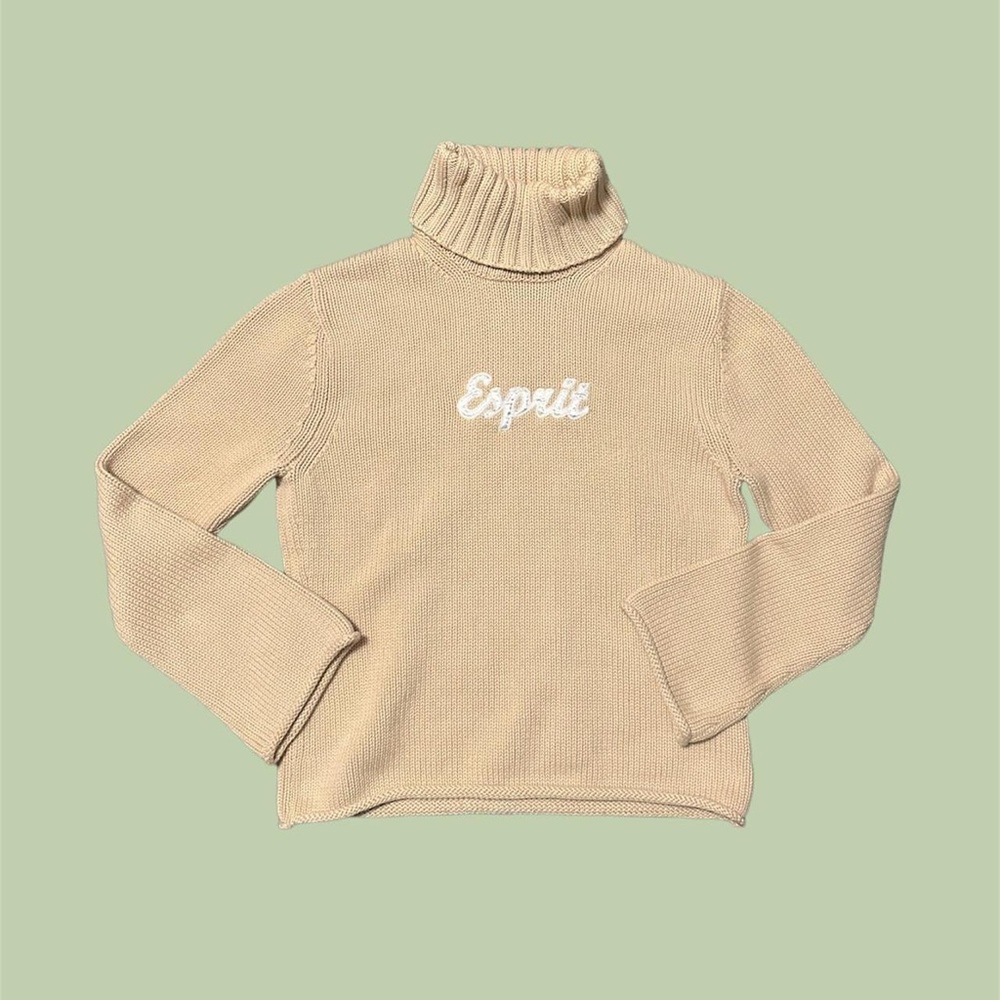 🌥️Vintage Esprit turtleneck flare sleeve sweater